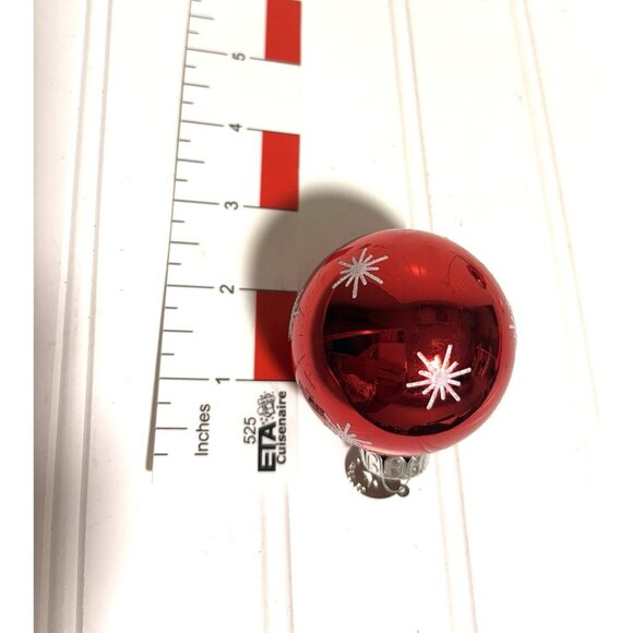 Christopher Radko Glass Ornaments  Set Of 16 Celebrations Red Glass Snowman - Picture 7 of 7